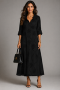 Sienna - Floral V-Neck Midi Dress