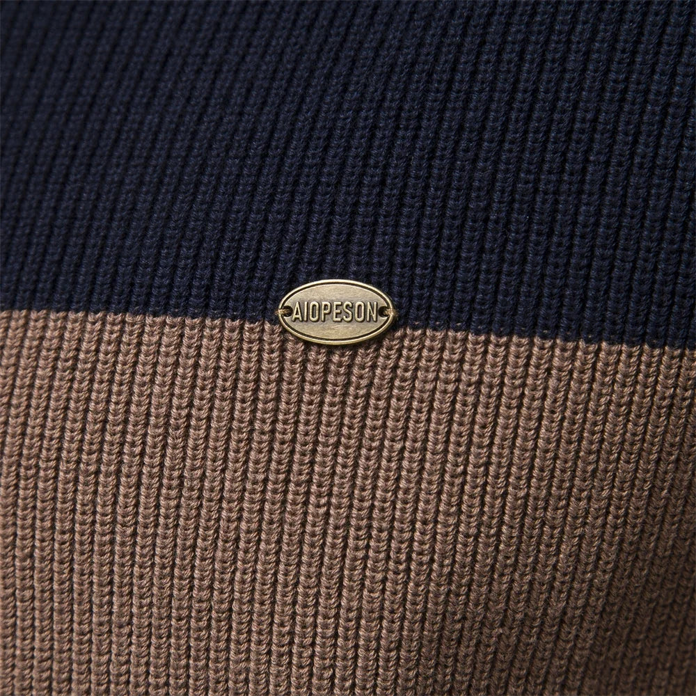 Vern - Colorblock Full-Zip Cardigan