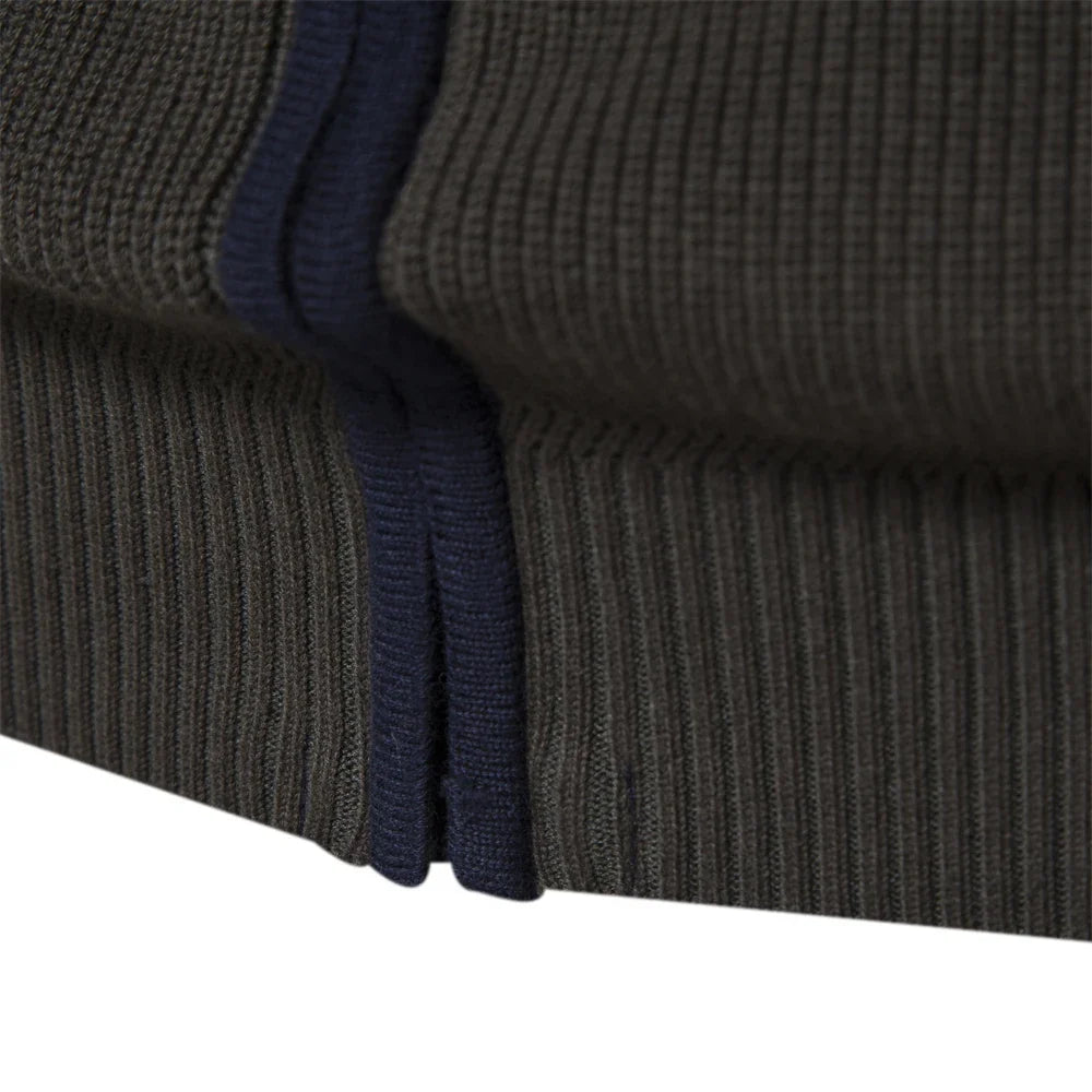 Vern - Colorblock Full-Zip Cardigan