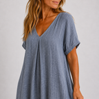 Violet - Flowy V-Neck Maxi Dress