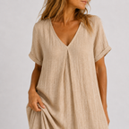 Violet - Flowy V-Neck Maxi Dress