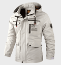 Walker - Hooded Multi-Pocket Jacket in White