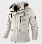 Walker - Hooded Multi-Pocket Jacket in White