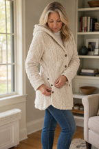 Wearbella hooded longline coat lifestyle view