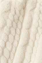 Wearbella coat hood and knit detail